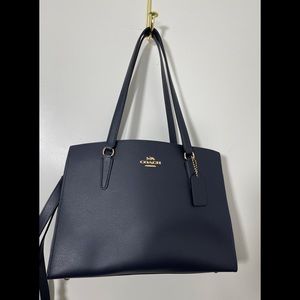 💙COACH Tatum Caryall- Blue/Oxblood NWOT💙